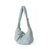 Bolso cruzado de hombro nuevo de nailon ligero de nicho coreano, unisex, versátil, ideal para el trabajo, estilo casual, bolso tipo bola de masa