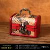 Mini Caixa de Armazenamento Vintage Estilo Chinês Caixa de Joias Embalagem de Joias Caixa de Presente Artesanato em Madeira Adereços de Cinema e Televisão