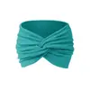 Diadema Deportiva Bohemia Europea y Americana Transfronteriza para Mujer, Accesorio para el Cabello para Yoga y Running, Diadema con Lazo, Borde Ancho