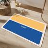 Alfombrilla de Piso de Diatomeas Lanmi Yiyu con Patrón Geométrico, Minimalista Moderno, Antideslizante, Resistente al Desgaste