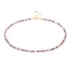 Cuentas de 3 mm Joyería Hecha a Mano Granate Natural Cristal Transparente Turmalina Collar Venta al por Mayor de Fábrica Venta Caliente Transfronteriza