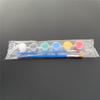 Atacado do Fabricante Bandeja de Tinta Acrílica Conjunta de 3ml 12 Cores Conjunto de Caixa Pequena para Iniciantes Pintura de Gesso Infantil Pintada à Mão