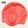 Gorro de Natación de Silicona Protector de Oídos para Hombres y Mujeres, Gorro de Natación para Adultos, Impermeable Transfronterizo, No Aprieta, Gorro de Natación para Mujeres con Cabello Largo, Logo Personalizado