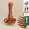 Escova Meridian de Latão para Massagear o Abdômen, Adequada para Massagem Corporal Completa, Escova Meridian Abdominal, Pente de Massagem Meridian para Raspagem da Cabeça