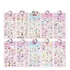OLÁ Adesivos de Laser para Gatos Adesivos de Princesa Fofa Decoração para Planner Adesivos de DIY para Crianças Adesivos de Material Coração de Menina