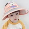 Sombrero Infantil de Niña de Verano Delgado de Ala Ancha Sombrero Protector Solar de Dibujos Animados para Bebé Sombrero Fresco de Playa para Niño Sombrero de Copa Vacía