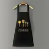 Avental de Cozinha Impermeável e à Prova de Óleo para Mulheres, Novo Estilo Fashion de Roupa de Trabalho para Adultos, Avental Unissex de Desenho Animado