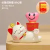 Gato de la Suerte de Estilo Chino Pacífico y Alegre Dibujo Animado Gatito Adorno de Escritorio Decoración de Escritorio de Oficina Regalo Creativo