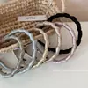 Diadema de Peine Ondulado Engrosado Envuelto en Tela de Satén Estilo Nuevo Simple Versátil Diadema para Lavarse la Cara Accesorio para el Cabello Nuevo Modelo