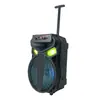 Gran Promoción en Bocinas Exteriores Transfronterizas de 12 Pulgadas y 20W para Festivales y Reuniones, Reproducción Bluetooth con Micrófono, Iluminación Ambiental LED