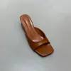 Elegantes sandalias de tacón de gatito con punta cuadrada de estilo simple de una tira para mujer, nueva colección verano 2026, delicadas y adecuadas para combinar con vestidos