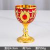 [Suprimento selecionado] Taça de metal estilo europeu taça de vinho branco uma taça conjunto de vinho criativo cor retrô para beber em casa