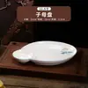 Plato Artístico Estilo Chino, Plato Cerámico Irregular Estilo Nacional Flor de Loto Bajo Vidriado, Plato para Pescado, Vajilla para Restaurante y Hotel, Bol para Sopa
