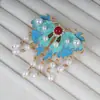 Estilo Chino Clásico Gama Alta Exquisito Pasador Mariposa Flequillo Pinza Cheongsam Adorno de Cabeza Estilo Chino Dinastía Han Accesorios para el Cabello Pinza Lateral Accesorios