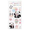 Adesivos Fofos de Panda para Pets Transparente Diário Materiais de Decoração DIY Adesivos de Desenho Animado de Capivara para Crianças
