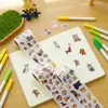 Rolo de Adesivos Cartoon de Gato e Cachorro Fofos para Journaling, Colagem, Copo de Água, Caderno, Decoração de Caixa de Presente, Adesivos Autocolantes Atacado