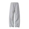 Otoño 2026 Nuevo Pantalón Deportivo Casual Plegado de Marca Trendy Estilo Coreano para Hombre Tela de Pantalón de Chándal 320g Pantalón Largo Trendy