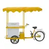 Triciclo Solar de Helados de 108L Impulsado por Humanos Puede Vender Frutas, Jugos, Helados y Paletas; Carrito de Venta Comercial