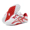Zapatos de Fútbol para Niños con Velcro, Tacos Largos y Tacos Pequeños, Zapatos para Niños y Niñas, Zapatos Deportivos de Competición y Entrenamiento para Estudiantes de Primaria
