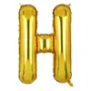 Globos de Papel de Aluminio de 16 pulgadas Versión Americana Dorado Letras Inglesas A-Z Números 0-9 Banner de Decoración para Fiesta de Cumpleaños Venta al por Mayor