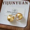 Pendientes Geométricos Cepillados Minimalistas Nuevos de Verano Lujo Ligero Gama Alta Versátiles Pendientes de Aguja de Plata de Ley 925 para Mujer