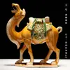 Caballo Tang sancai llegó con éxito decoración de pasillo estilo chino de cerámica arte de escritorio regalo de inauguración regalo de negocios