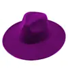 Sombrero de Ala Plana de Ala Grande para Hombre y Mujer, Pareja, Lana, Copa Plana, Sombrero de Jazz para Caballero, Otoño e Invierno, Transfronterizo Aliexpress Amazon