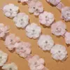 Macaron de color caramelo, malla con cuentas, lirio del valle, aplique de flor tridimensional, accesorios de decoración para ropa DIY, Hanfu y tocados