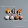 Imanes de Refrigerador de Resina con Forma de Trasero de Gato, Presentando un Lindo Diseño de Gato Naranja y Gatito Gris con Blanco, Pegatinas Magnéticas 3D, Adorables Decoraciones para Mascotas