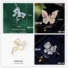 Nuevo Pasador de Solapa Rectangular con Animales de Diamantes Completos, Candado de Paz Rojo Chino, Rosas Elegantes, Accesorios para Ropa