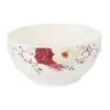 Louça de Mesa Cerâmica para Casa Prato Tigela Tigela com Padrão de Flores Prato Tigela Estoque Rico Borda de Osso Chinês Protegida Tigela Prato de Arroz Flor Dourada