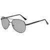 Gafas de Sol Polarizadas Metálicas para Hombre Toad Conducción Pesca Gafas Anti-UV Doble Puente Fotocromáticas
