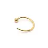 Piercing de nariz em aço inoxidável em forma de C para Amazon transfronteiriço nicho versátil estilo europeu e americano argola de nariz joia de perfuração simples atacado