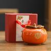 [Caqui Ruyi] Caja de dulces para bodas, caja de regalo para cumpleaños, bodas, actividades, regalo de bienestar, maceta de cerámica de caqui.