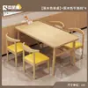 Mesa de Comedor para Uso Doméstico en Apartamentos Pequeños, Mesa de Comedor Simple para Sala de Estar, Mesa Rectangular Comercial y Sillas para Catering, Merienda, Restaurante de Comida Rápida