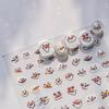 Tomoni Calcomanías Finas Resistentes para Arte de Uñas Explosiva Carcasa para Teléfono Móvil Calcomanías para Uñas para Niños Calcomanías Auxiliares para Arte de Uñas de Bosque Muñeco de Nieve Pequeño