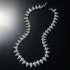 Colar masculino de liga metálica com gotas d'água geométricas e diamantes, estilo hip-hop agressivo, rap europeu e americano, acessórios modernos para corrente de clavícula