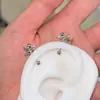 Clavos para Hélice de Oreja de Angelito Tridimensional, Dulces y Únicos, Clavos para Hélice de Oreja de Cupido de Posición Alta, Clavos para Oreja de Hebilla de Giro de Tornillo de Acero de Titanio