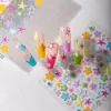 Sky New Dopamina Estrella de Cinco Puntas Finas Resistentes Pegatinas para Uñas Artísticas Dulces Frescas Sexy Y2K Estrella Milenio Pegatinas para Uñas DIY