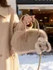 Otoño e Invierno Nuevo Bolso de Peluche Lindo Moda para Mujer Diseño de Nicho Bolso de Mano Popular Bolso Bandolera de Hombro