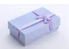 Caja de Regalo Rectangular con Lazo para Joyería 5*8 Caja de Papel para Joyería Forma de Nube Caja de Embalaje para Guardar Anillos Pendientes Collares