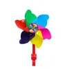 Molino de viento giratorio de seis colores, patinete infantil, bicicleta, cochecito de bebé, colgante decorativo, molino de viento pequeño, juguete para exteriores
