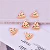 Simulación pizza comida joyería DIY colgante aretes collar accesorios de joyería