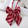 Camisa de Mujer con Cuello de Vestir con Cordones Gratis Mariposa Banco de la Bahía Vestido para Personal de Hotel Ropa de Trabajo Corbata Corbata de Moño Mujer