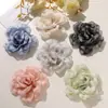 Vibe Fresca e Elegante, Super Delicada Renda com Borda Queimada Camélia DIY Elástico de Cabelo, Acessório de Cabelo, Corda para Rabo de Cavalo, Adorno Floral