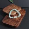 Nueva pulsera de estilo chino con cuentas de ábaco de aguamarina y jade para mujer, ligera, de lujo, nicho, exquisita calcedonia, marca de paz y seguridad.