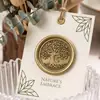 Sello de Cera Antiguo Serie Árbol de la Vida Temática del Bosque Sello de Cobre Sello para Sobres Diario Recuerdo Venta al por Mayor