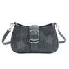 Moderna y Elegante Cadena de Estrella de Mezclilla Simple Bolso de Hombro Único Sobaco 2025 Nuevo Bolso Sobaco de Moda para Mujeres