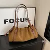 Bolso de Hombro Versátil de Moda Vintage para Mujer 2025 Invierno Nuevo Diseño Plegado Elegante Bolso de Mano Bolso de Hombro
