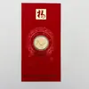 Conjunto de Moedas de Ouro Doze Signos do Zodíaco Medalha Comemorativa Produtos Metálicos Culturais e Criativos Caixa Comemorativa Presente Evento Lembrança